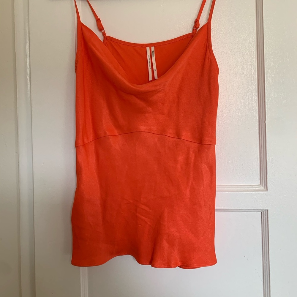 Anthropologie Silky Coral Camisole Tank